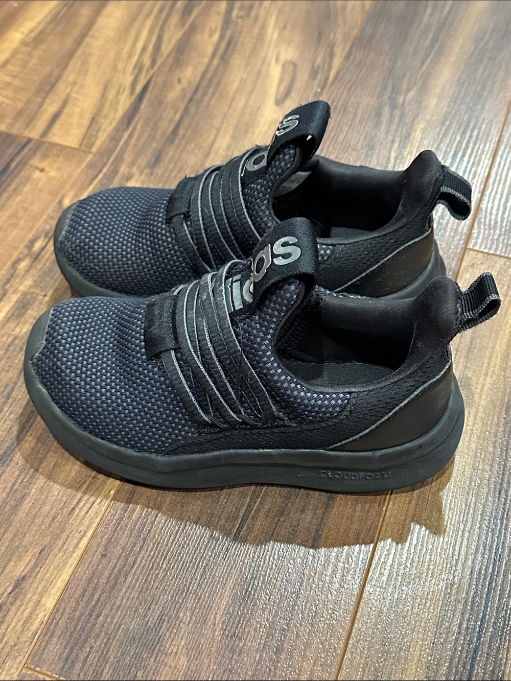 Adidas Black Slip-On Knit Sneakers